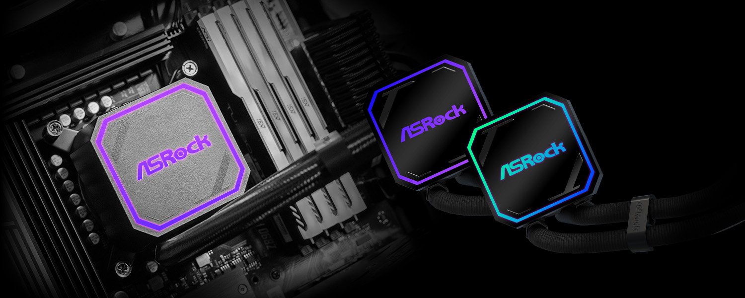 ASRock Pro 360 ARGB illuminated water block
