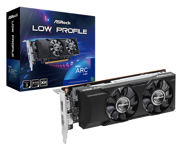 ASRock &gt; Intel Arc A380 Low Profile 6GB