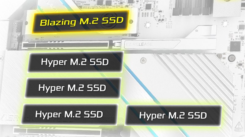 6 socket Deluxe M.2 (Dual Gen5 SSD)