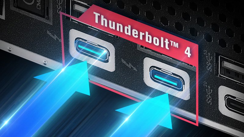 Dual Thunderbolt™ 4 di tipo C