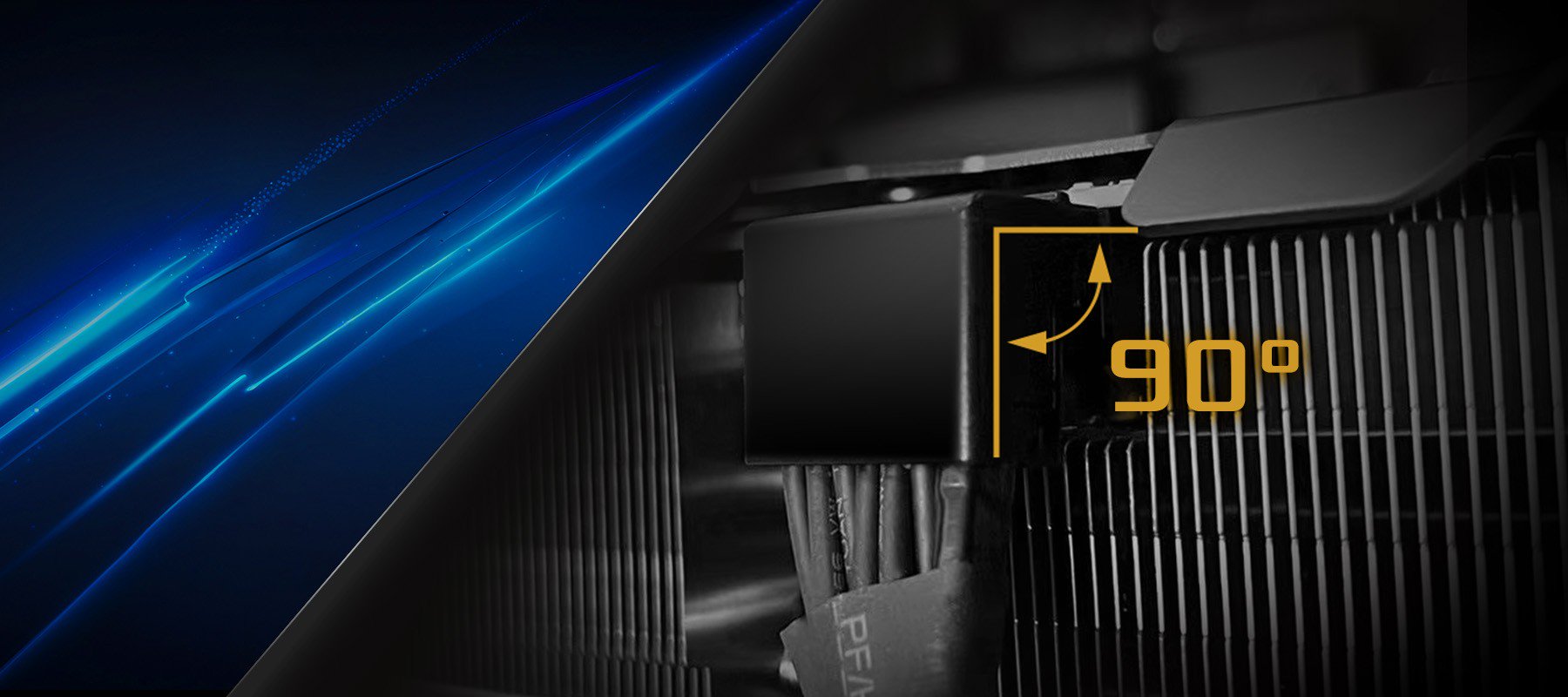 Space-Saving 90° Connector