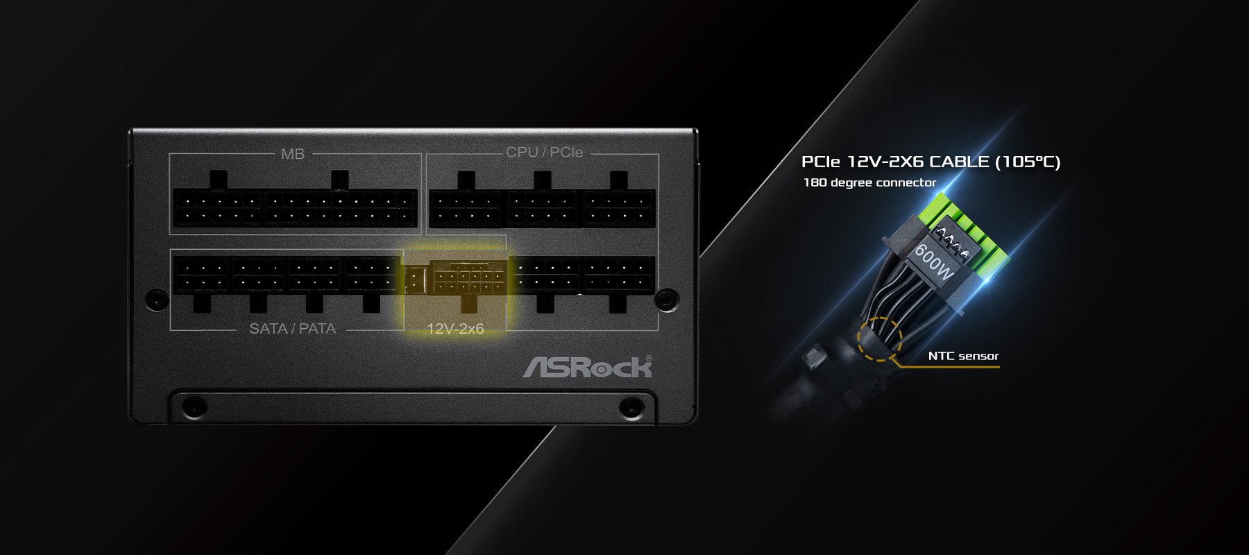 PSU Native PCIe 12V-2x6 Cable