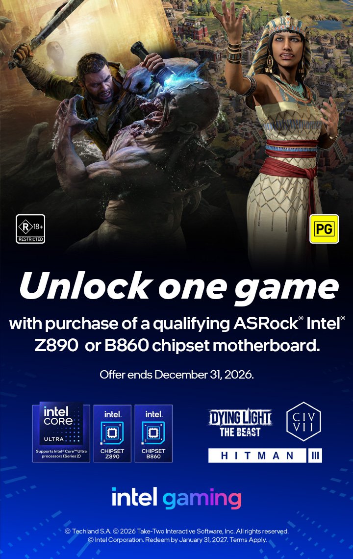 ASRock x Intel Motherboard Bundle 26Q3