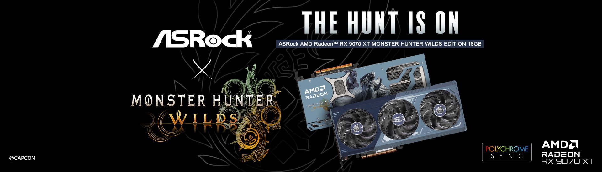 Radeon™ RX 9070 XT Monster Hunter Wilds Edition 16GB