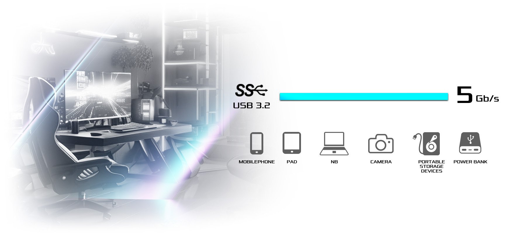 Front USB 3.2 Gen1 Type-C