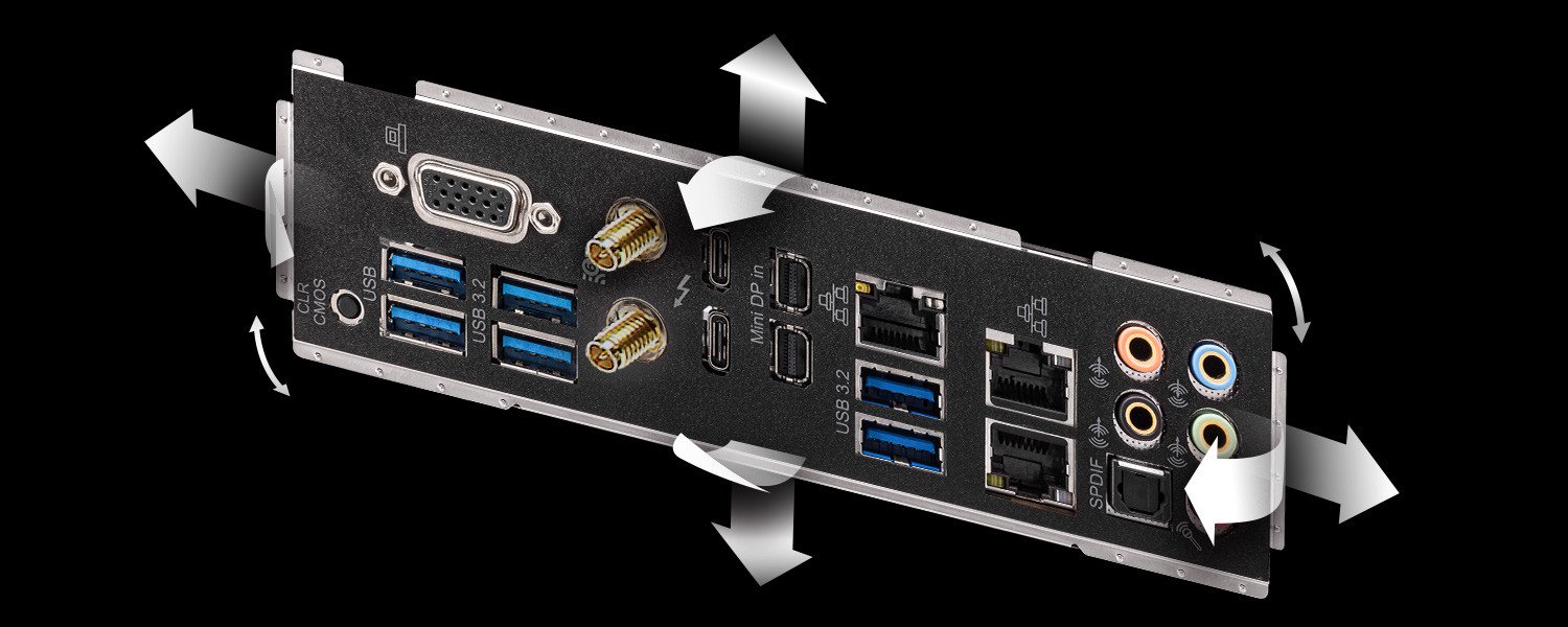 Flexible Integrated I/O Shield