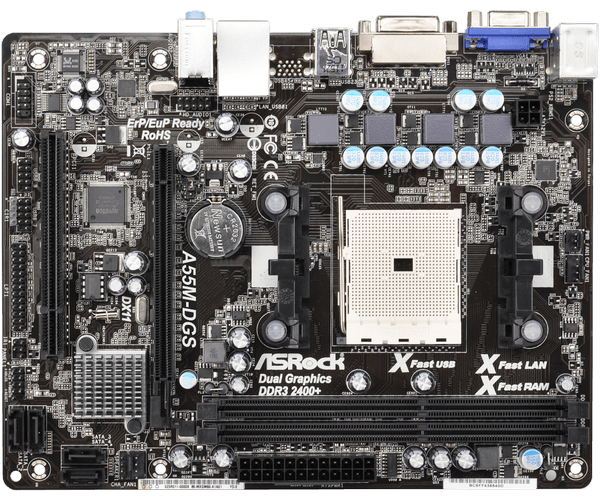 Asrock a55m hvs какие процессоры поддерживает