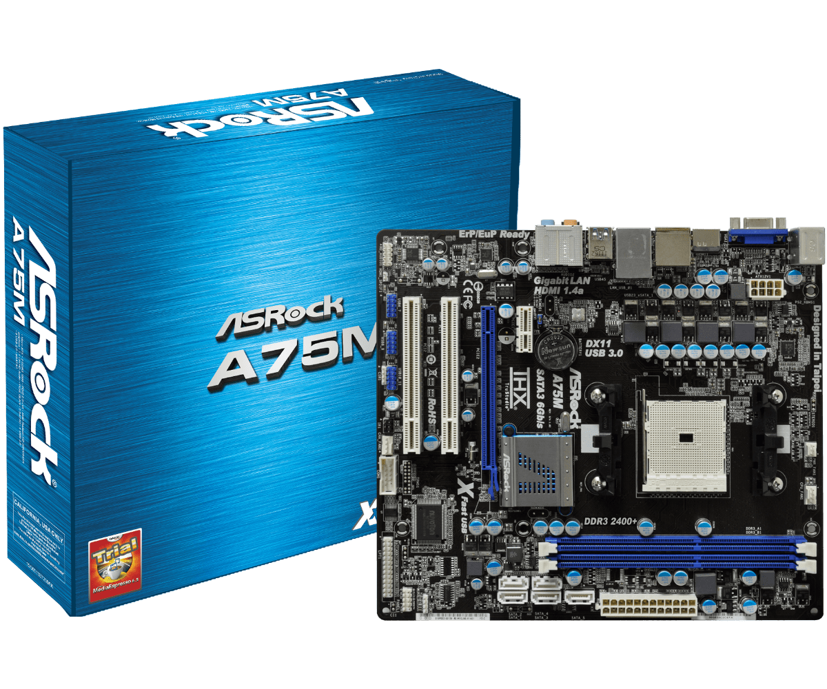 Asrock a75m hvs какие процессоры поддерживает