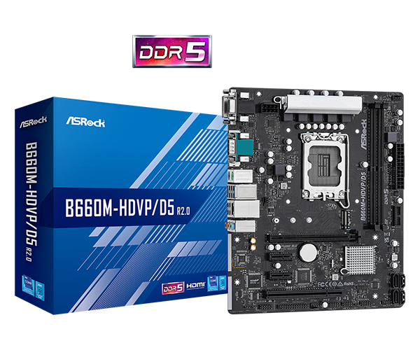 ASRock > B660M-HDVP/D5 R2.0