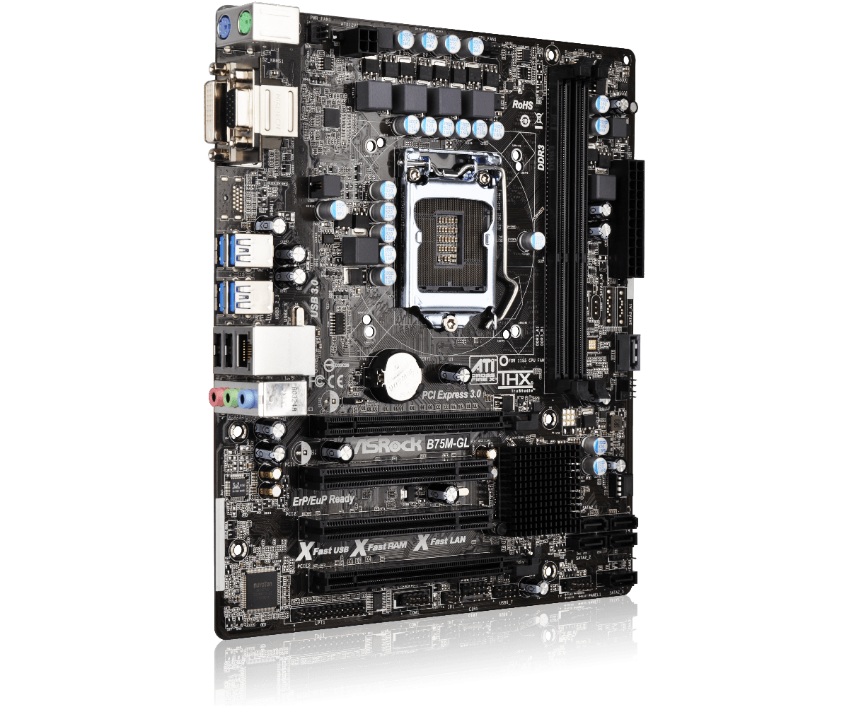 Обзор asrock b75m gl