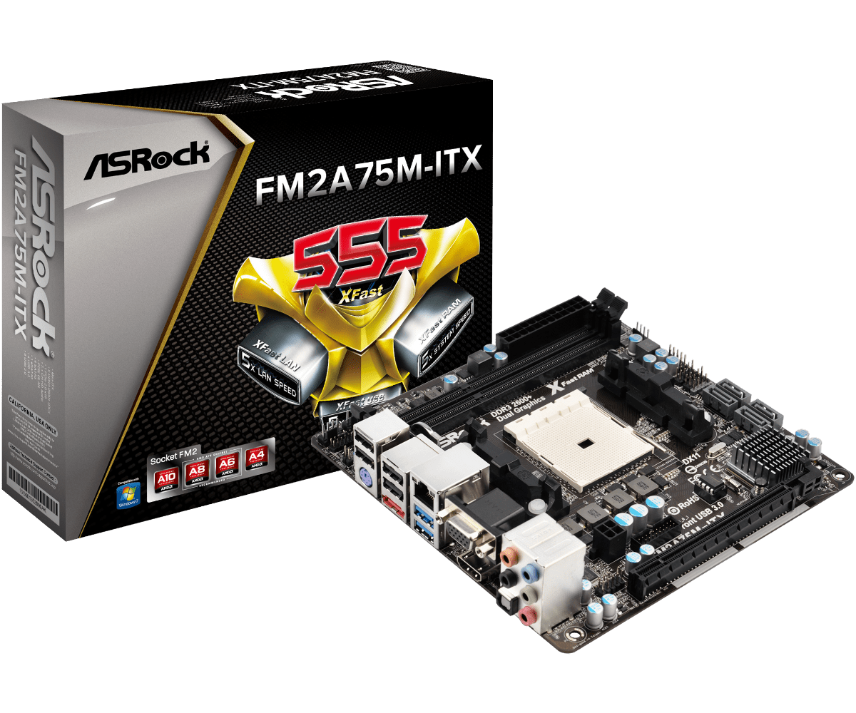 Asrock fm2a75m hd обзор