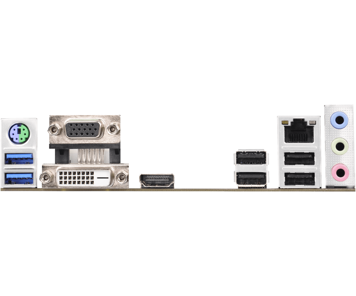 Asrock h110m hdv подключение