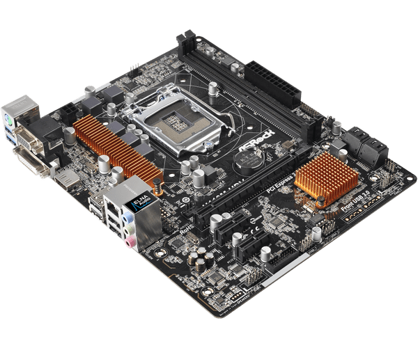 Asrock h110m hdv подключение