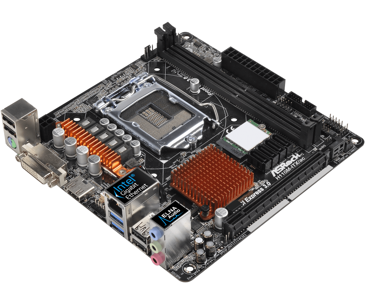 Asrock h110m hdv подключение