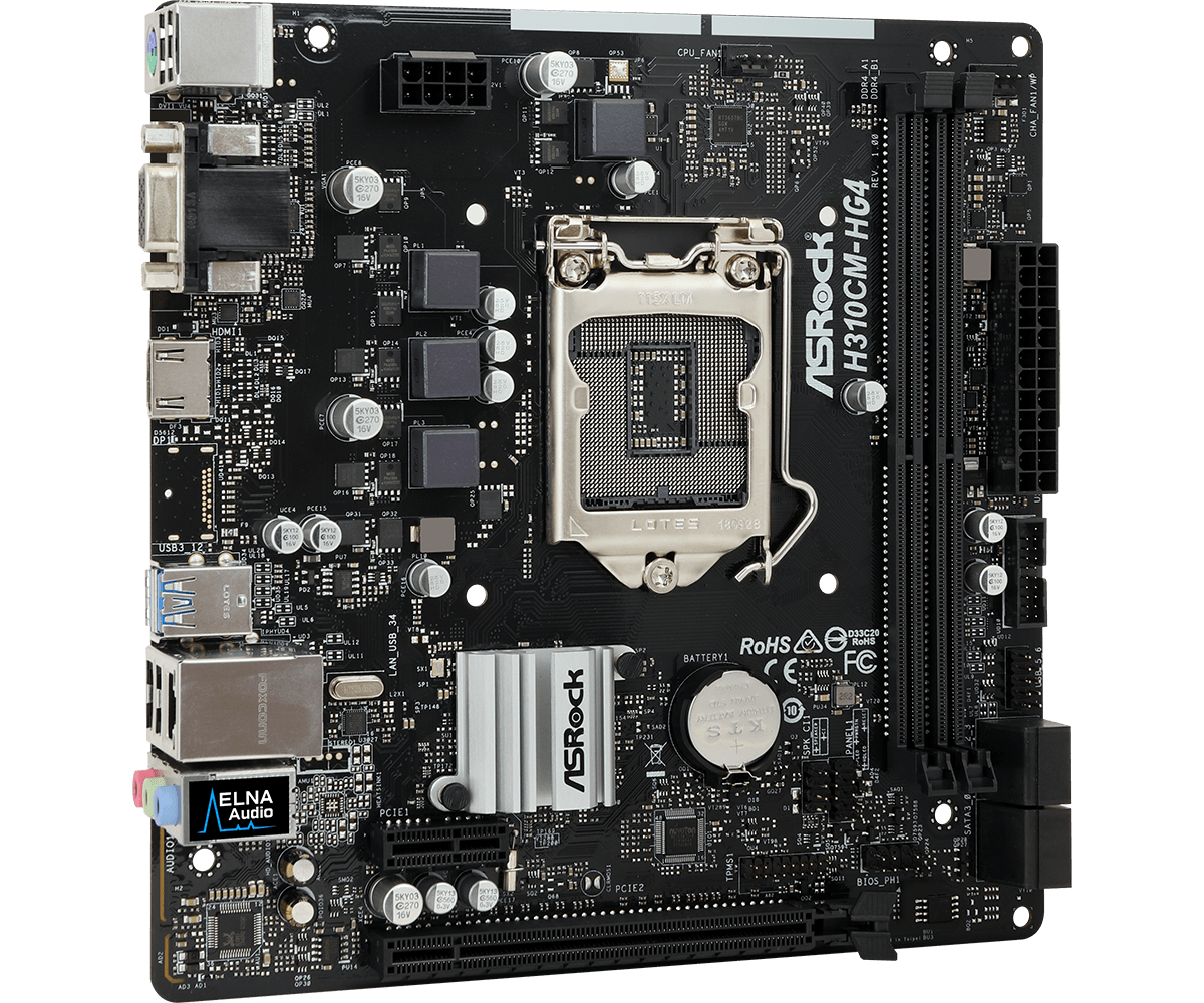 H310cm dvs asrock нет звука