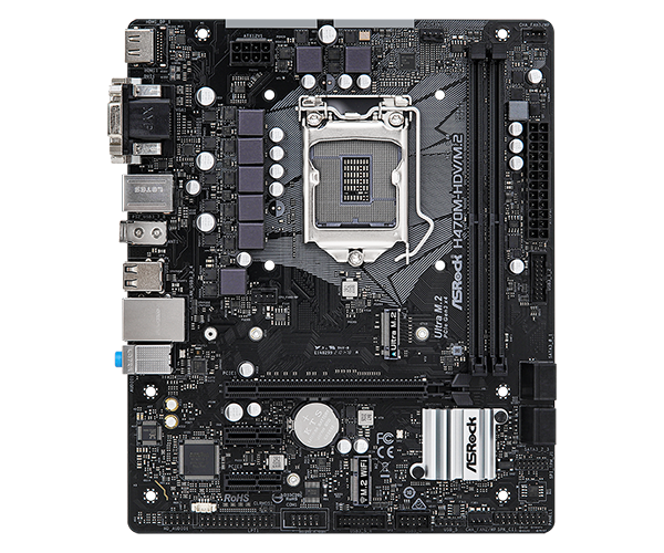 Asrock h470m hdv подключение