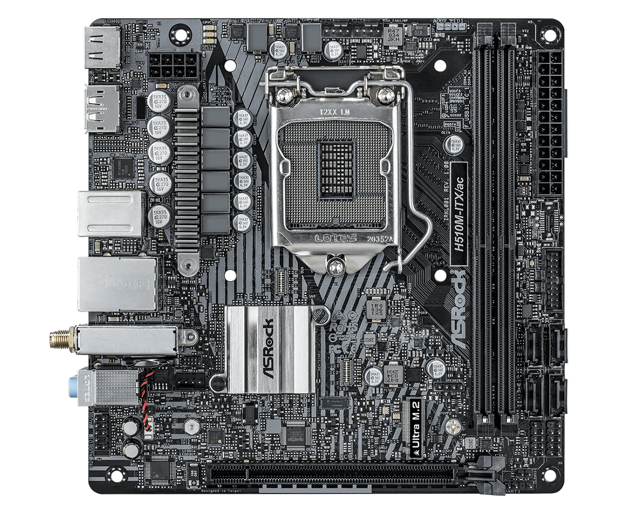 Asrock h510m itx ac обзор