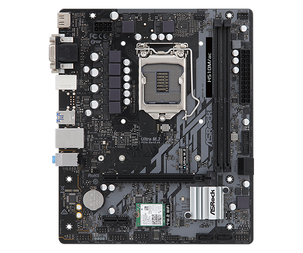 Asrock h510m hvs какие процессоры поддерживает