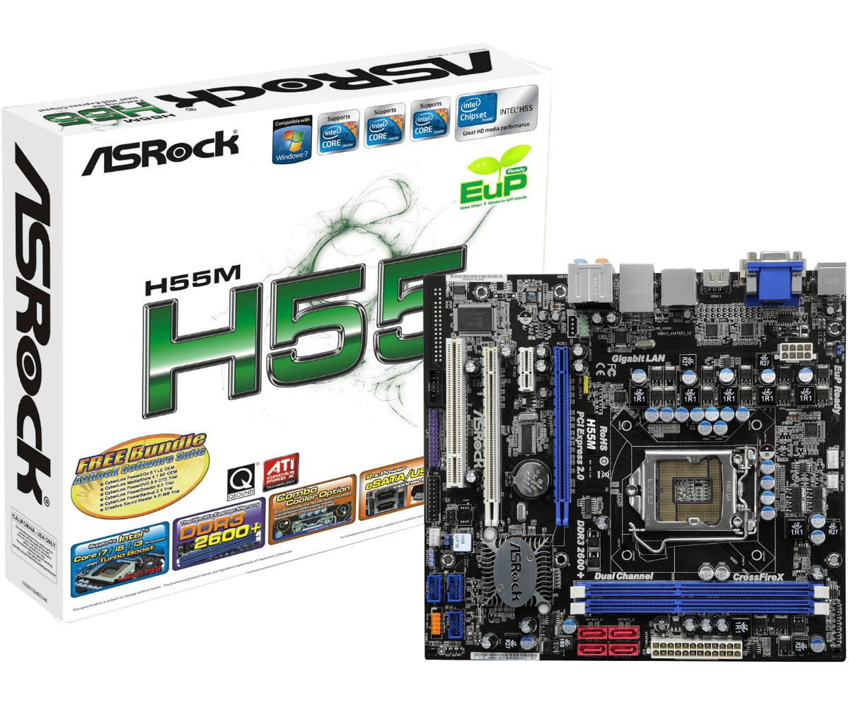 Asrock h55m какой сокет