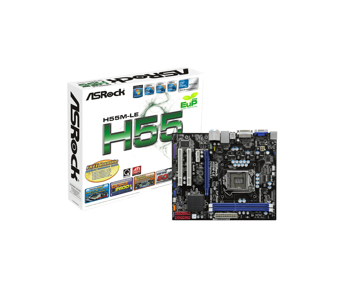 Asrock h55m le включается и сразу выключается