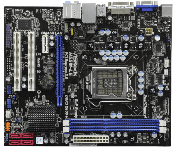 Asrock h55m le включается и сразу выключается