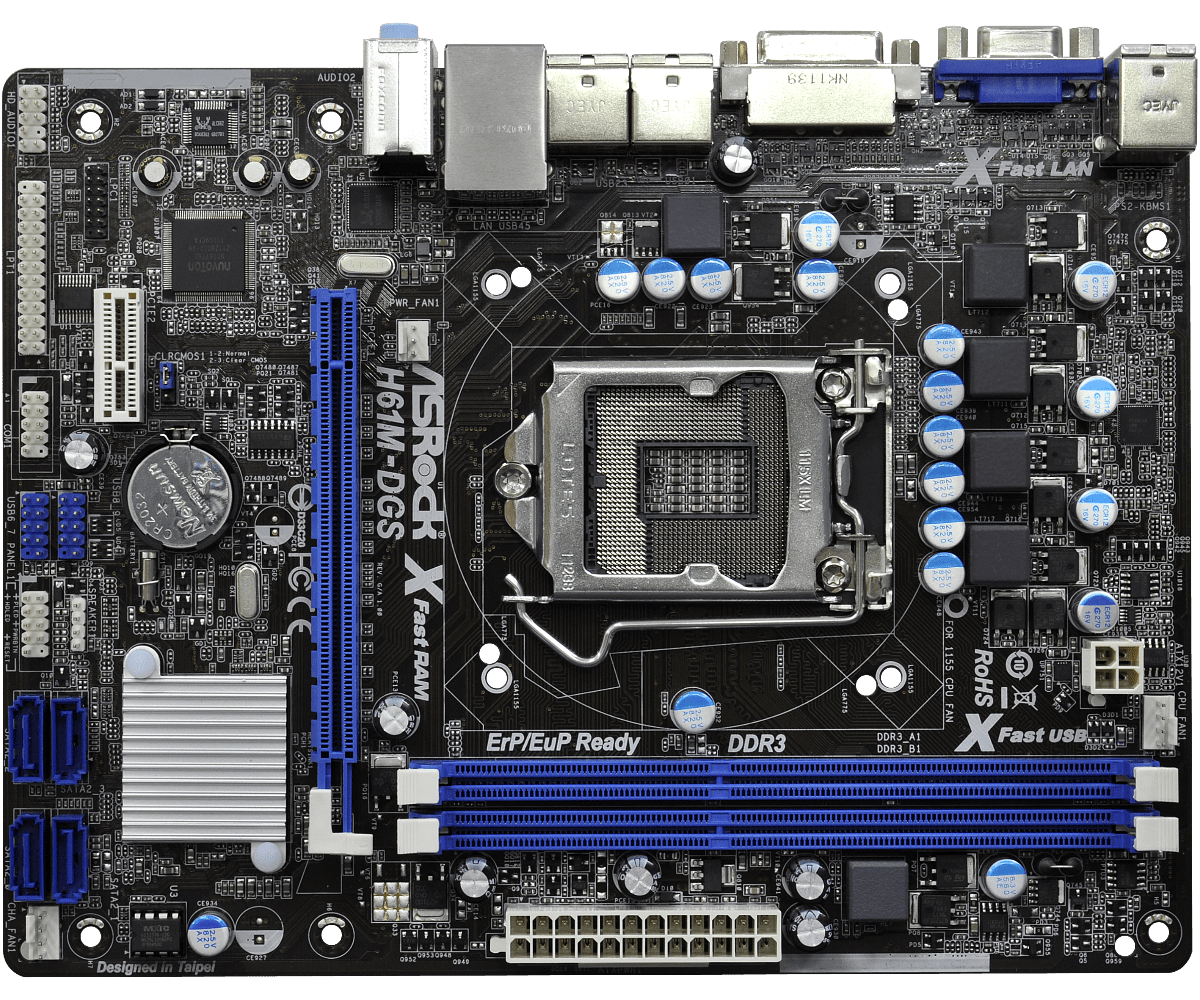 Asrock h61m gs какие процессоры поддерживает