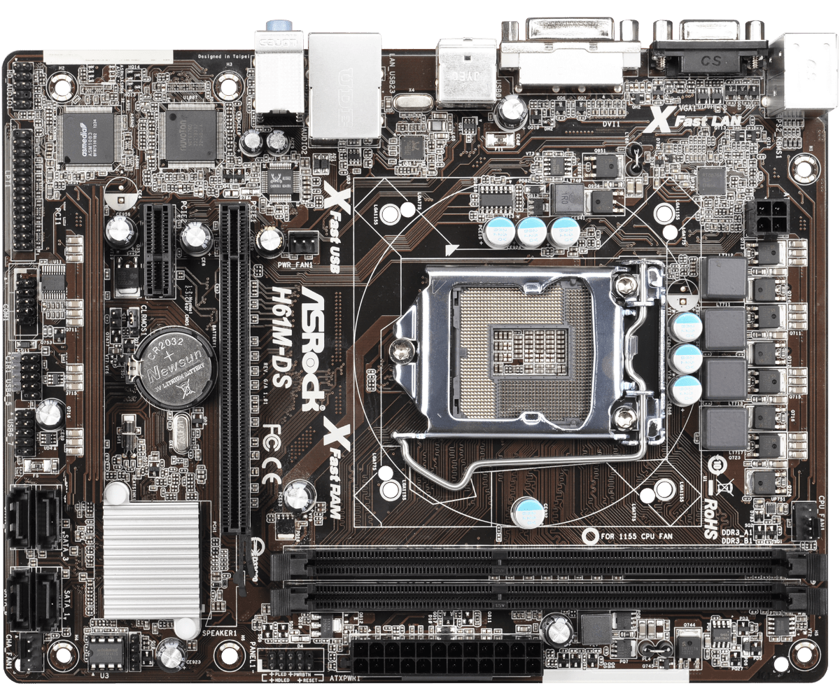 Asrock h61m gs какие процессоры поддерживает