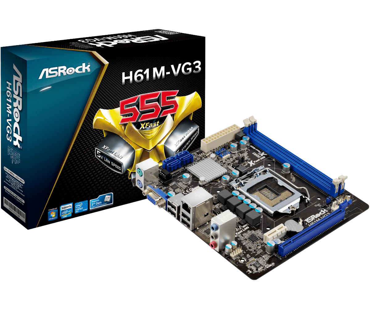 Asrock h61m vg3 какая видеокарта подойдет