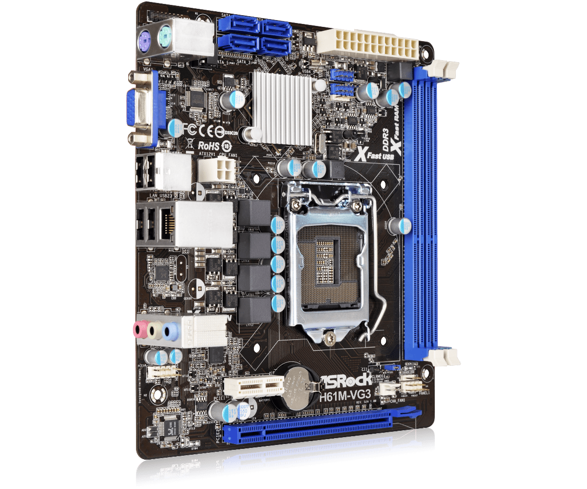 Asrock h61m vg3 подключение