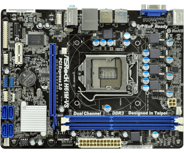 Asrock h61m vs не видит видеокарту