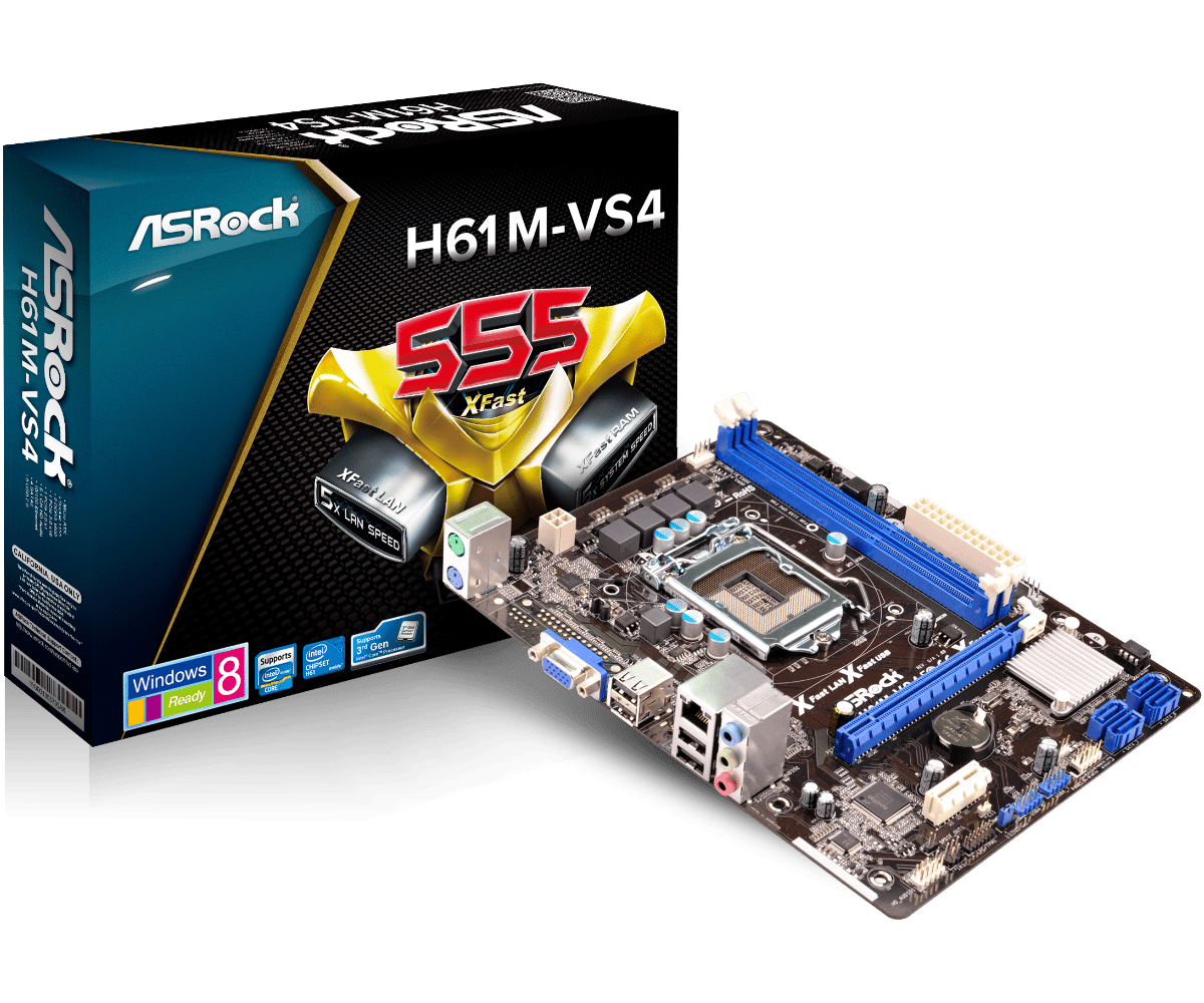 Asrock h61m vs не видит видеокарту