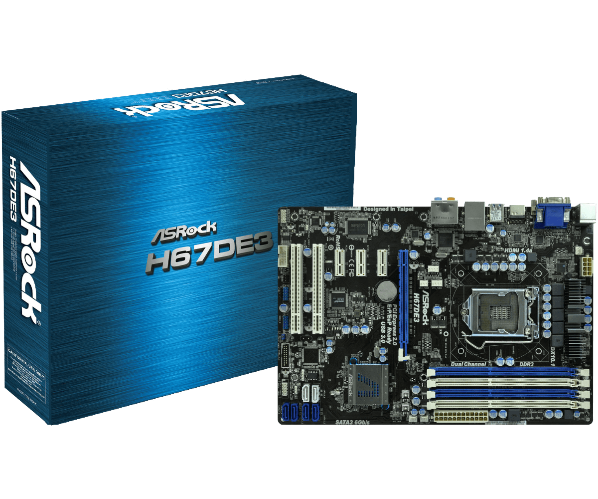 Схема подключения материнской платы asrock h67de3