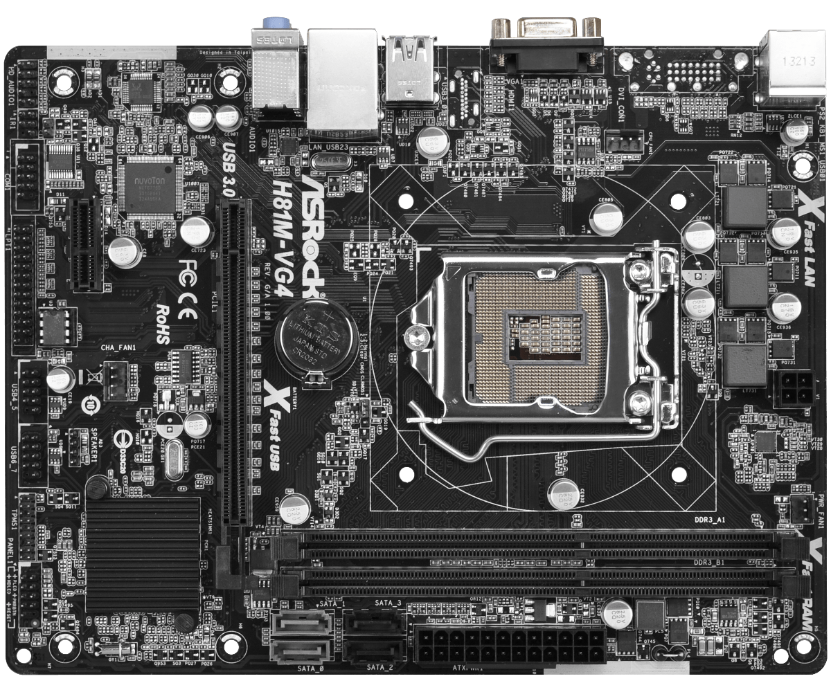 Asrock h81m vg4 не включается