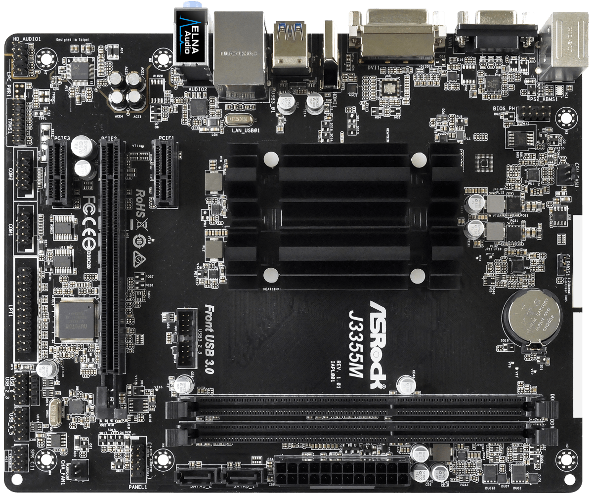 Asrock j3355m не включается