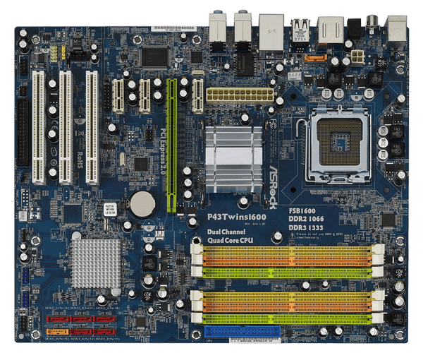 Asrock p43twins1600 схема подключения