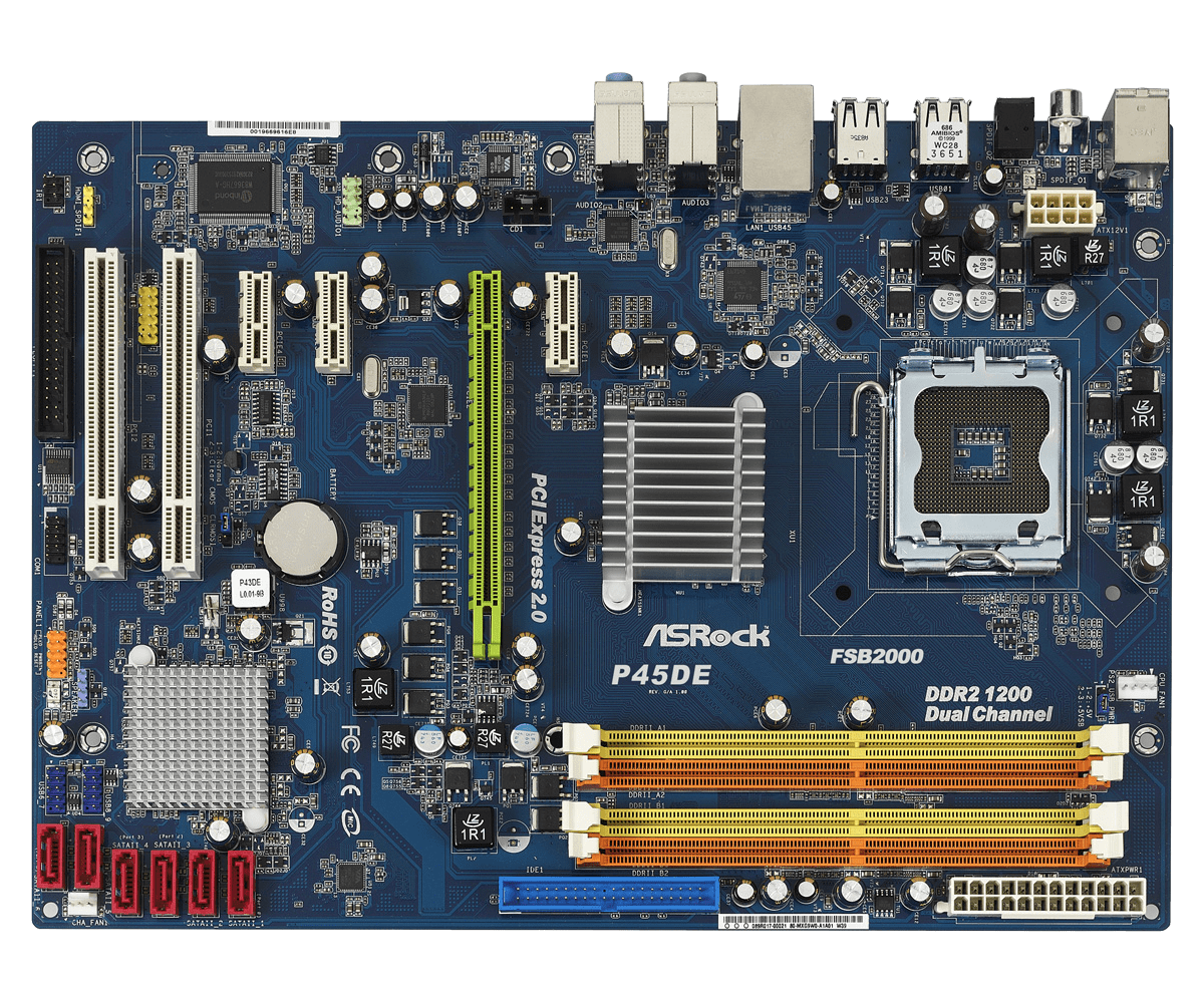 Обновление биос asrock p45de