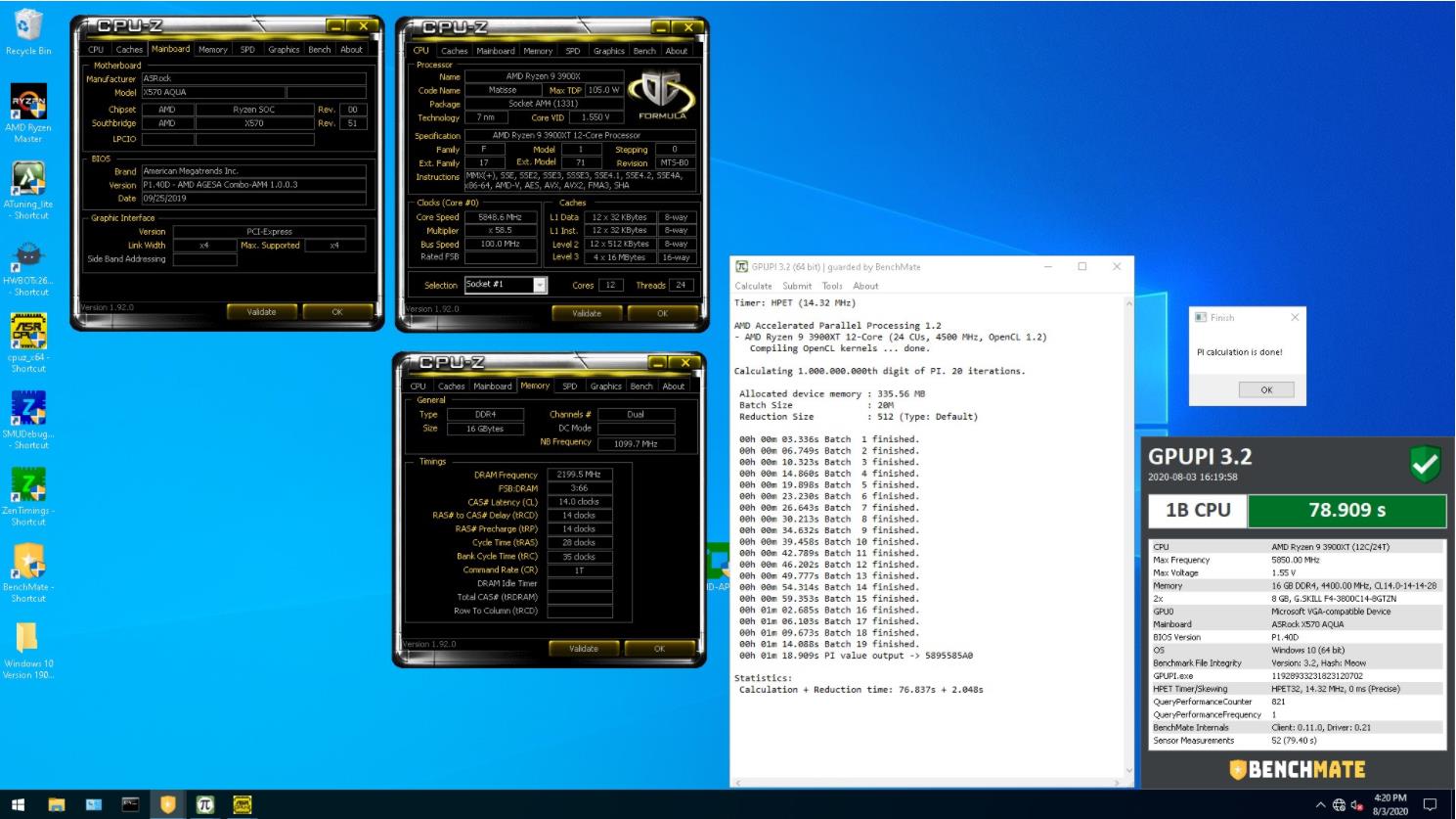 GPUPI for CPU Screenshot