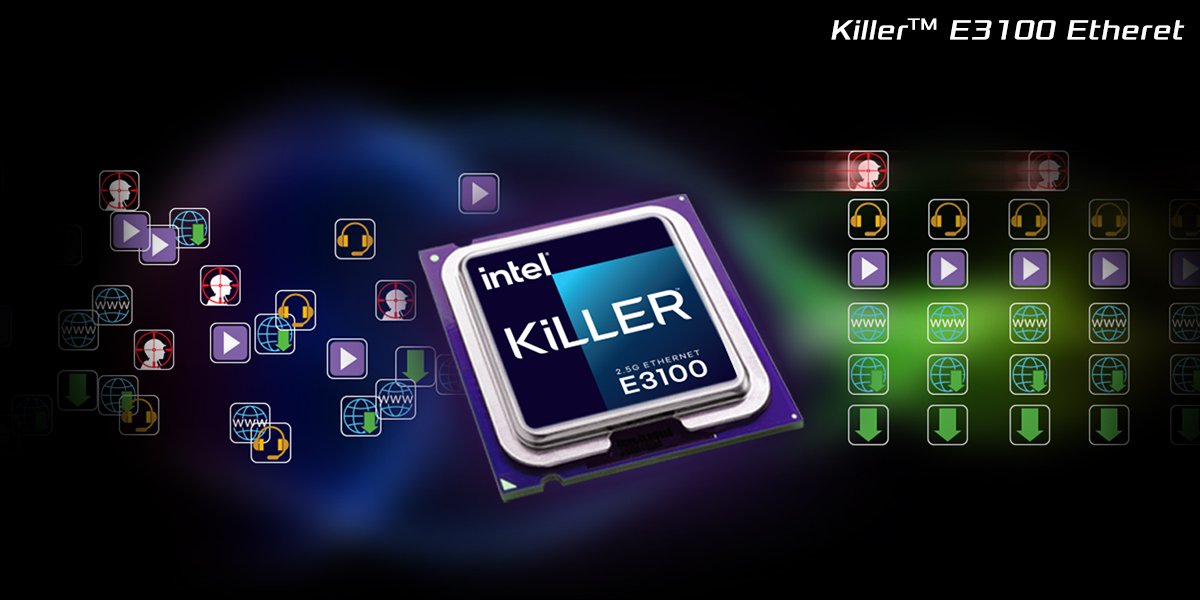 Killer E3100 2.5Gbps Networking