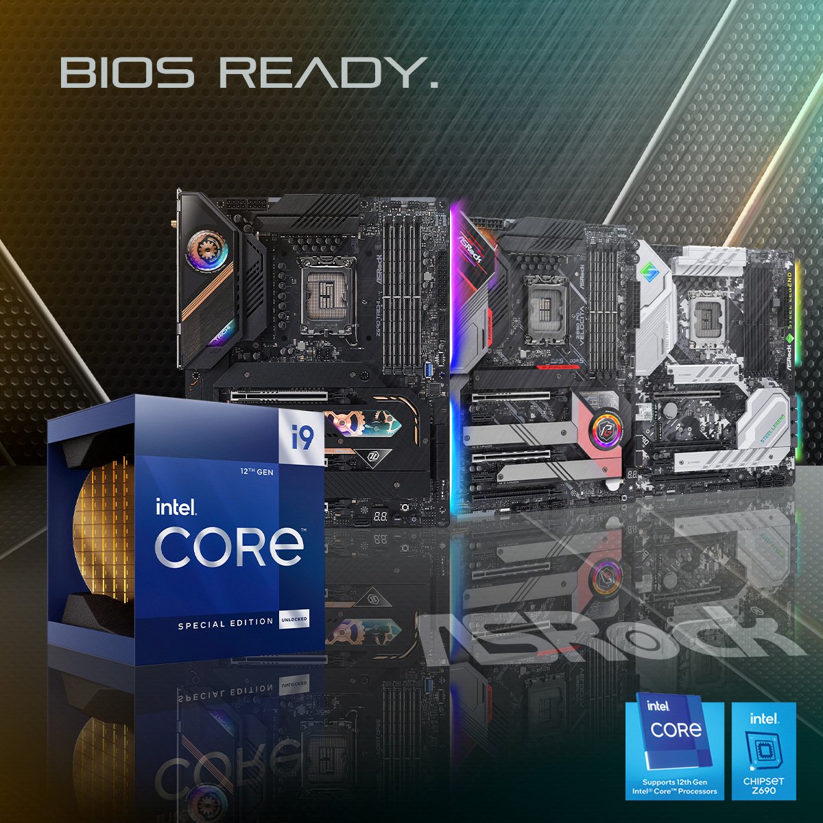 Experience Intel<sup>®</sup> Core i9-12900KS Ultimate Performance On ASRock Motherboards