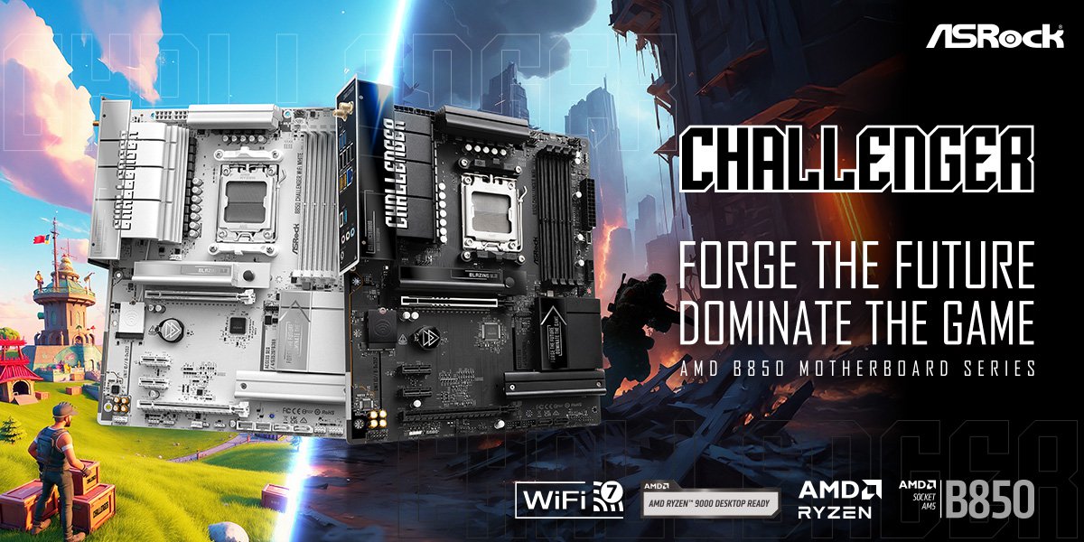 Forge the Future, Dominate the Game! ASRock Launches New B850 Challenger Series Motherboard