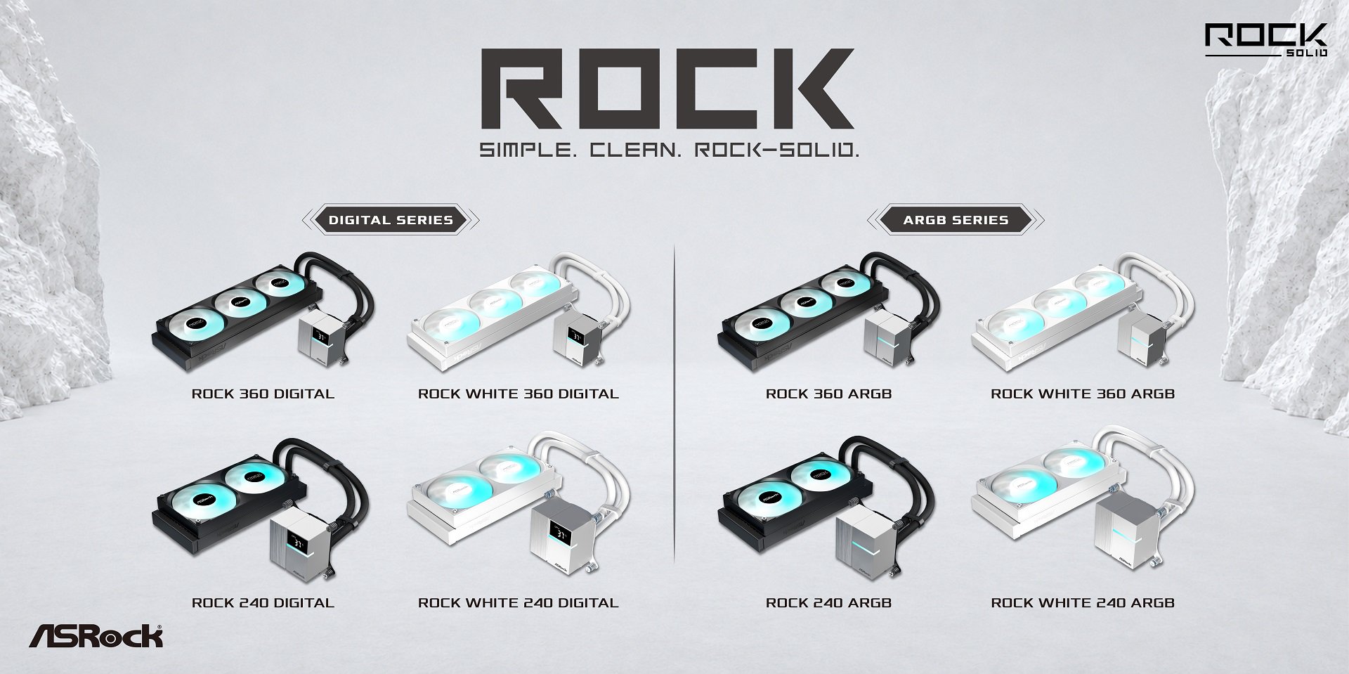 Simplicity Meets Rock-Solid Cooling ASRock Introduces the All-New Rock Series AIO Liquid Coolers
